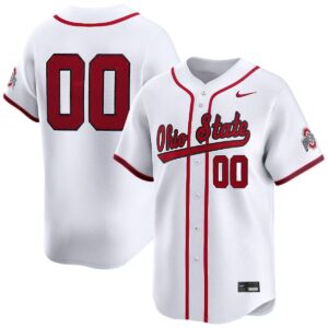Custom Ohio State Buckeyes Baseball White Vapor Limited Jersey - All Stitched