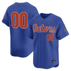 Custom Florida Gators Baseball Royal Blue Vapor Limited Jersey - All Stitched
