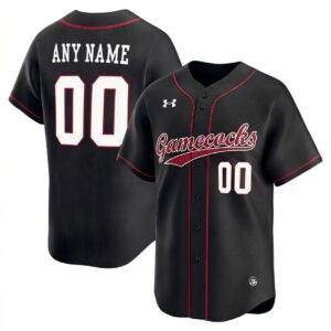 Custom South Carolina Gamecocks Baseball Black Limited Jersey - All Stitched