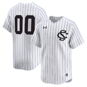 Custom South Carolina Gamecocks Baseball White Performance Limited Jersey - All Stitched