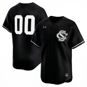 Custom South Carolina Gamecocks Baseball Black Performance Limited Jersey - All Stitched