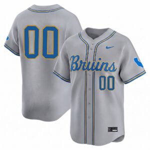 Custom UCLA Bruins Baseball Grey Limited Jersey - All Stitched