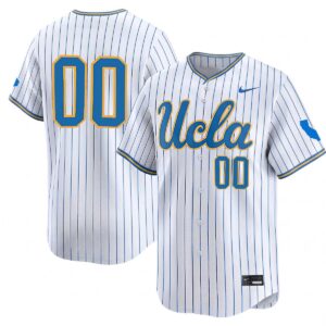Custom UCLA Bruins Baseball White Pinstripe Limited Jersey - All Stitched