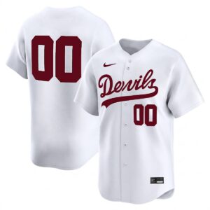 Custom Arizona State Sun Devils Baseball White Limited Jersey - All Stitched