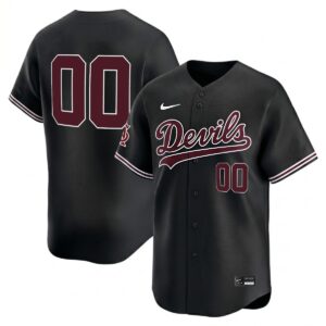 Custom Arizona State Sun Devils Baseball Black Limited Jersey - All Stitched
