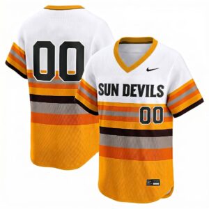 Custom Arizona State Sun Devils Baseball Tequila Sunrise Limited Jersey - All Stitched
