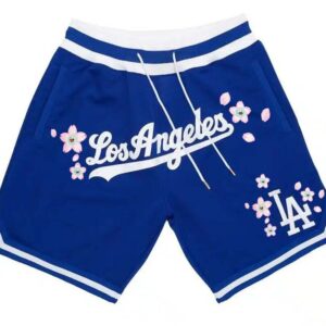 Men's Los Angeles Dodgers Tokyo Series Custom Shorts - All Stitched