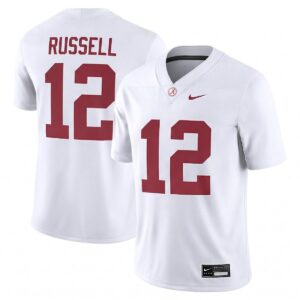 Keelon Russell Alabama Crimson Tide Football White Game Jersey - All Stitched