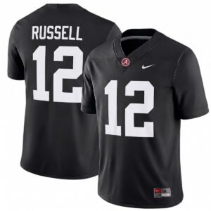 Keelon Russell Alabama Crimson Tide Football Black Game Jersey - All Stitched