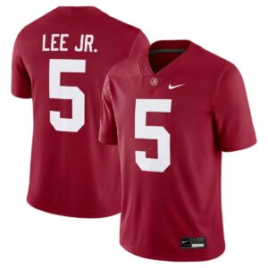 Dijon Lee Jr. Alabama Crimson Tide Football Crimson Game Jersey - All Stitched