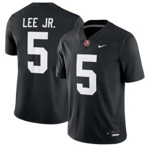 Dijon Lee Jr. Alabama Crimson Tide Football Black Game Jersey - All Stitched