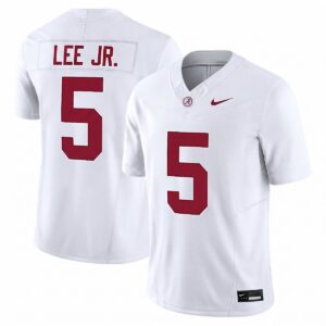 Dijon Lee Jr. Alabama Crimson Tide Football White Limited Jersey - All Stitched