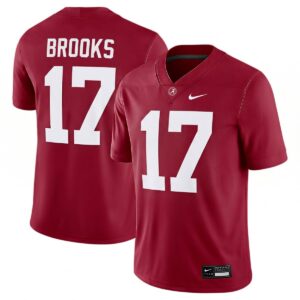 Lotzeir Brooks Alabama Crimson Tide Football Crimson Game Jersey - All Stitched