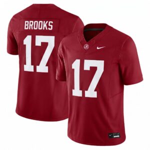 Lotzeir Brooks Alabama Crimson Tide Football Crimson Limited Jersey - All Stitched