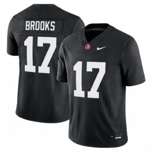 Lotzeir Brooks Alabama Crimson Tide Football Black Limited Jersey - All Stitched