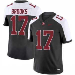 Lotzeir Brooks Alabama Crimson Tide Football Alternate Black Limited Jersey - All Stitched