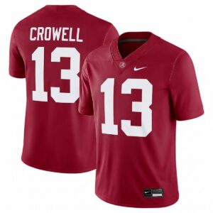 EJ Crowell Alabama Crimson Tide Football Crimson Game Jersey - All Stitched