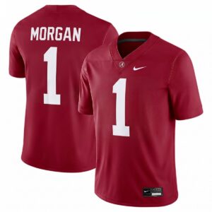 Cederian Morgan Alabama Crimson Tide Football Crimson Game Jersey - All Stitched