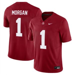 Cederian Morgan Alabama Crimson Tide Football Crimson Limited Jersey - All Stitched