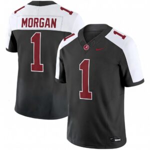 Cederian Morgan Alabama Crimson Tide Football Alternate Black Limited Jersey - All Stitched