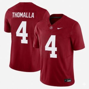Jett Thomalla Alabama Crimson Tide Football Crimson Limited Jersey - All Stitched
