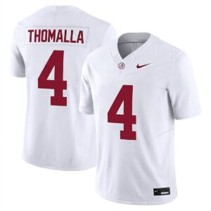 Jett Thomalla Alabama Crimson Tide Football White Limited Jersey - All Stitched