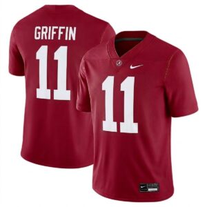 Xavier Griffin Alabama Crimson Tide Football Crimson Game Jersey - All Stitched