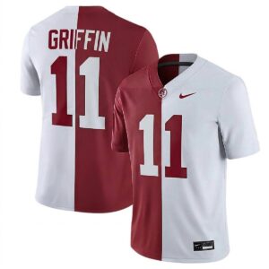 Xavier Griffin Alabama Crimson Tide Football Alternate Crimson White Split Limited Jersey - All Stitched