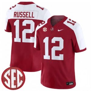 Keelon Russell Alabama Crimson Tide Football Alternate Crimson Limited Jersey w/ SEC Patch - All Stitched