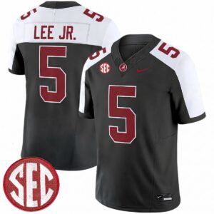 Dijon Lee Jr. Alabama Crimson Tide Football Alternate Black Limited Jersey w/ SEC Patch - All Stitched