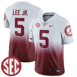Dijon Lee Jr. Alabama Crimson Tide Football Alternate Gradient Limited Jersey w/ SEC Patch - All Stitched