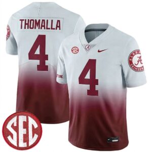 Jett Thomalla Alabama Crimson Tide Football Alternate Gradient Limited Jersey w/ SEC Patch - All Stitched