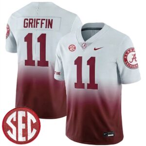 Xavier Griffin Alabama Crimson Tide Football Alternate Gradient Limited Jersey w/ SEC Patch - All Stitched