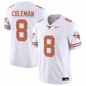Cam Coleman Texas Longhorns Football White Limited Jersey - All Stitched