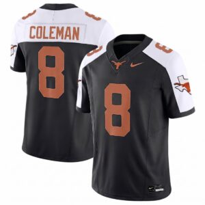 Cam Coleman Texas Longhorns Football Alternate Black Limited Jersey - All Stitched