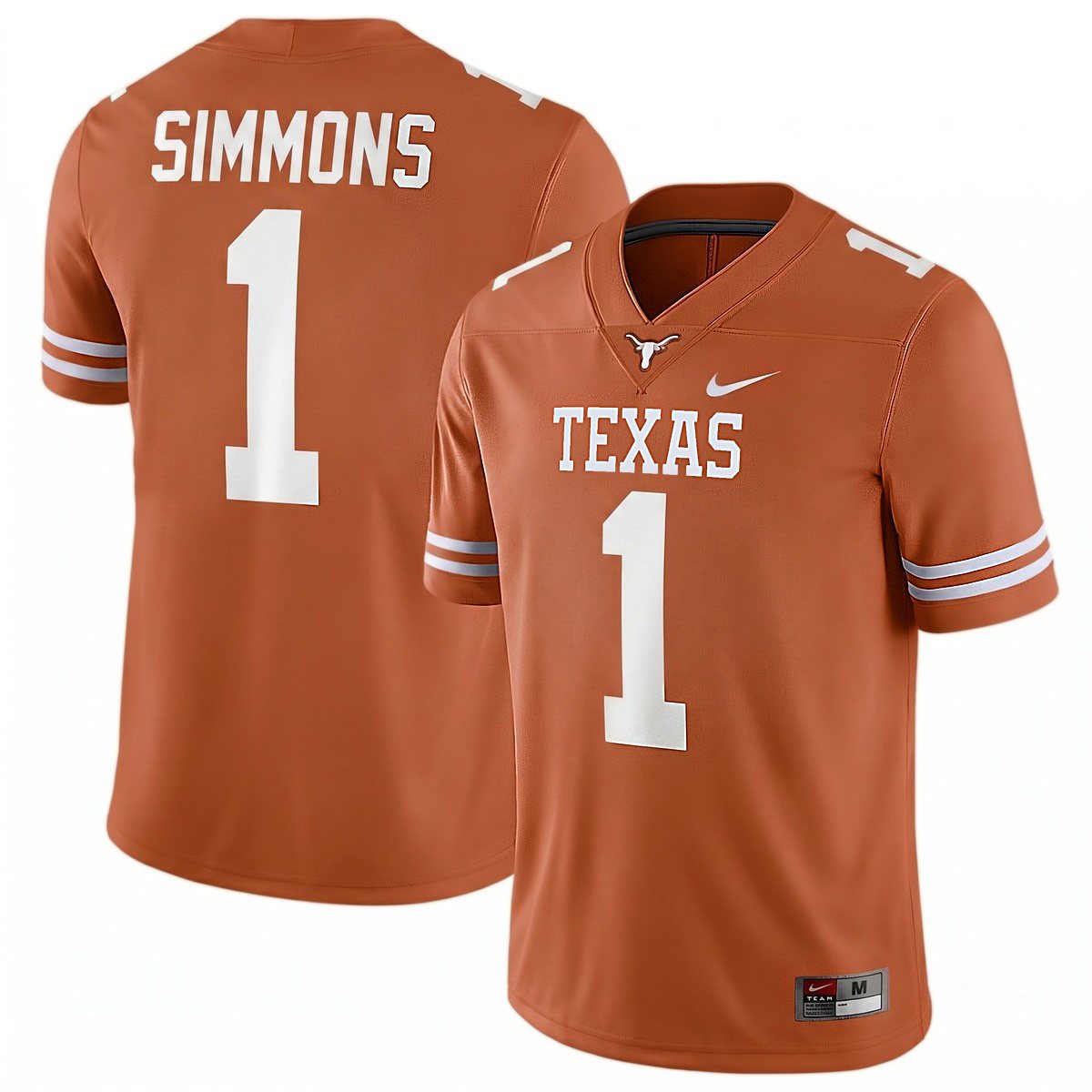 Colin Simmons Texas Longhorns Football Orange Game Jersey - All Stitched