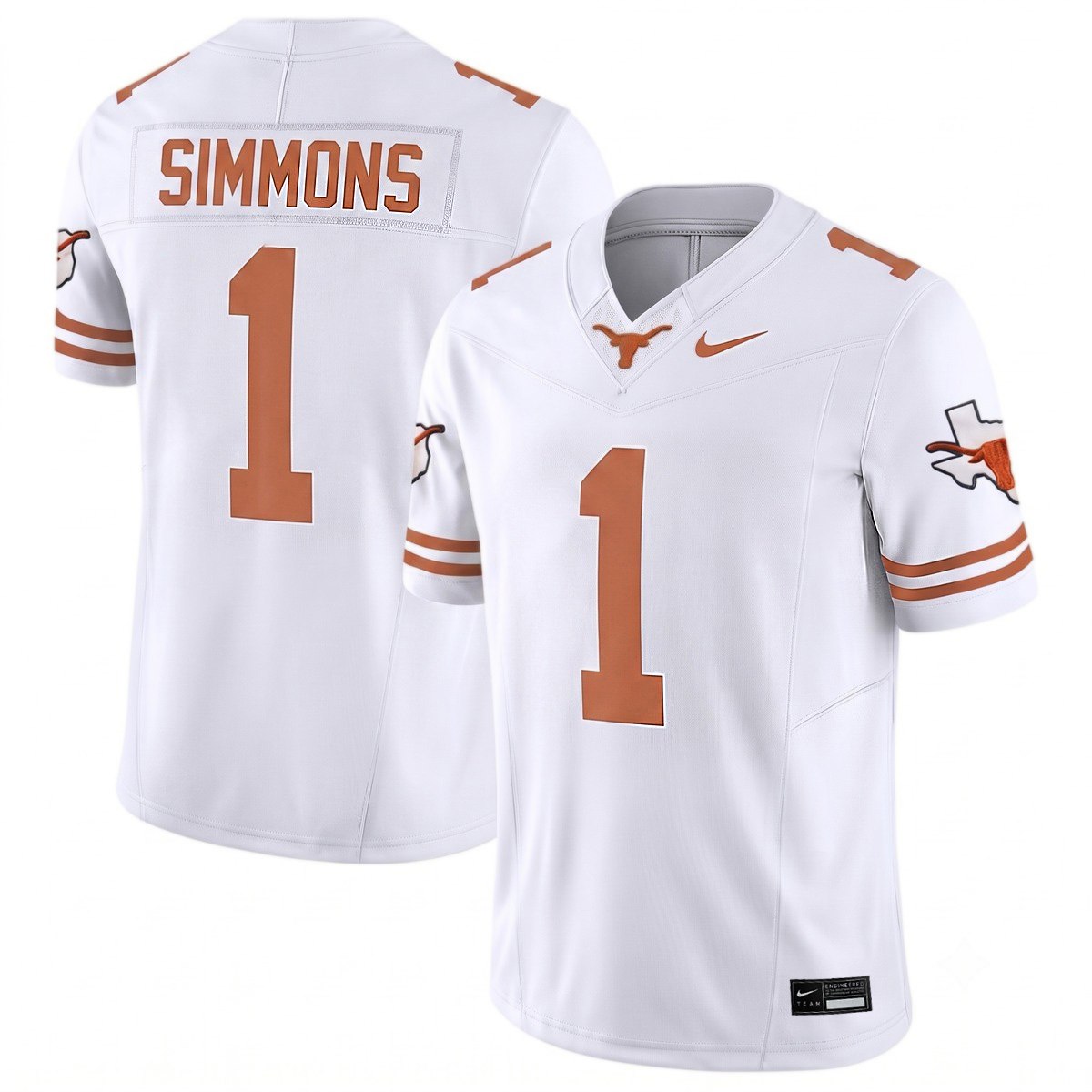 Colin Simmons Texas Longhorns Football White Limited Jersey - All Stitched