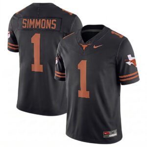 Colin Simmons Texas Longhorns Football Black Limited Jersey - All Stitched