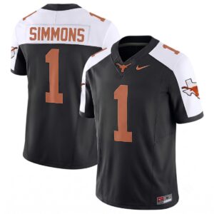 Colin Simmons Texas Longhorns Football Alternate Black Limited Jersey - All Stitched