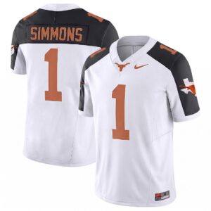 Colin Simmons Texas Longhorns Football White Reverse Limited Jersey - All Stitched