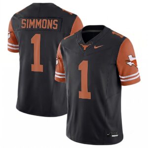 Colin Simmons Texas Longhorns Football Black Reverse Limited Jersey - All Stitched