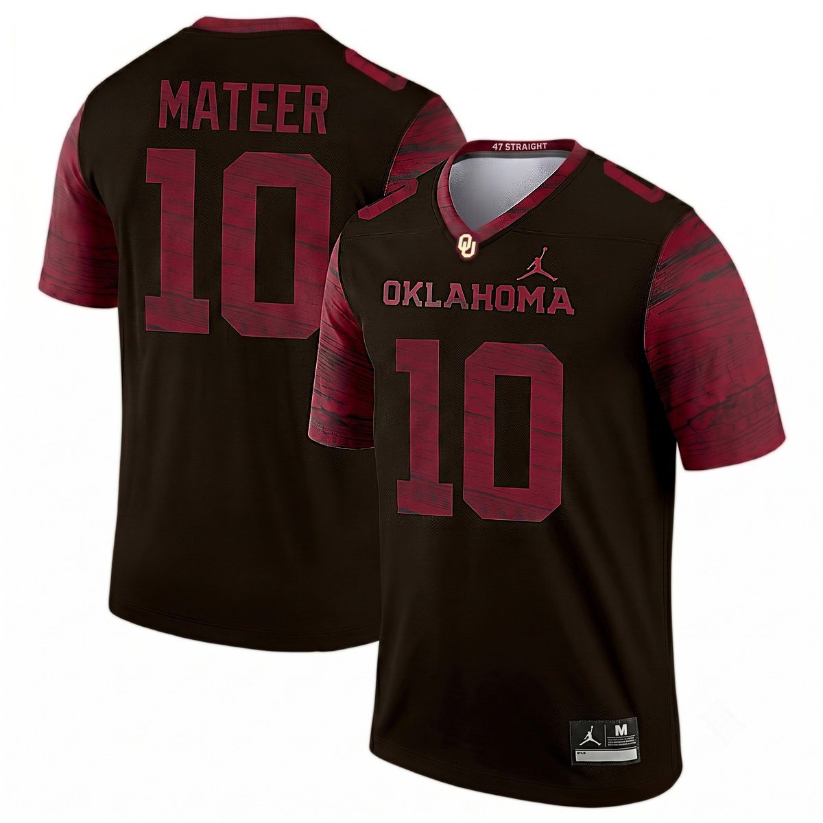 John Mateer Oklahoma Sooners Football Black Legend Jersey - All Stitched