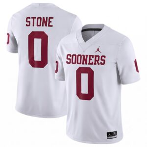 David Stone Oklahoma Sooners Football White Game Jersey - All Stitched