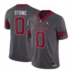 David Stone Oklahoma Sooners Football Anthracite Alternate Game Jersey - All Stitched