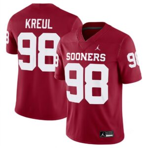 Jake Kreul Oklahoma Sooners Football Crimson Game Jersey - All Stitched