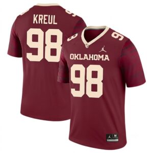 Jake Kreul Oklahoma Sooners Football Crimson Legend Jersey - All Stitched