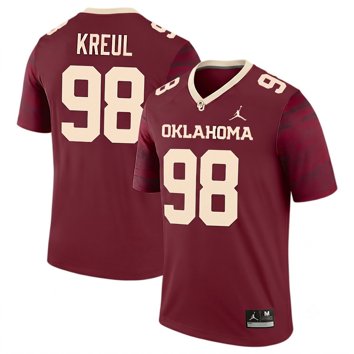 Jake Kreul Oklahoma Sooners Football Crimson Legend Jersey - All Stitched