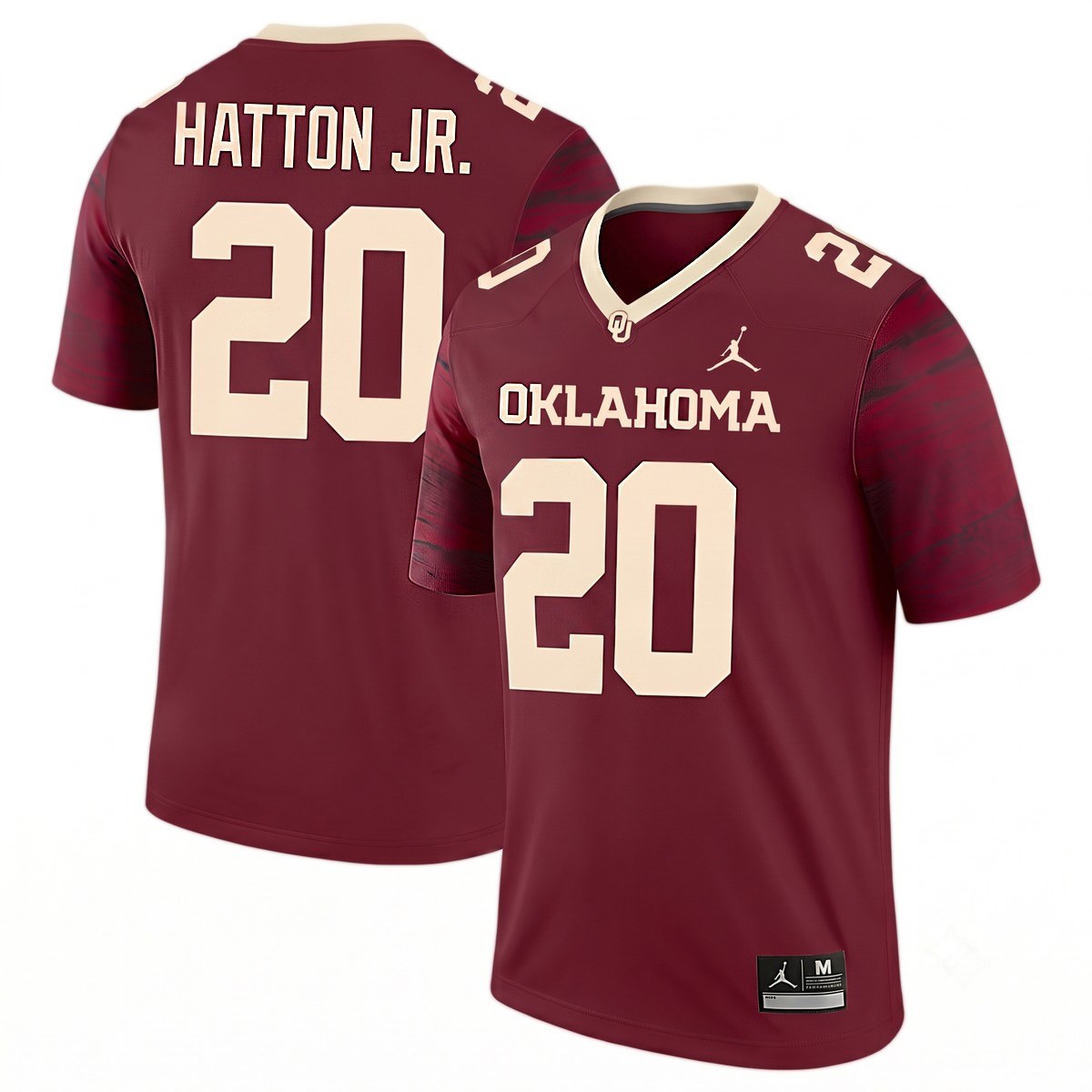 Jonathan Hatton Jr Oklahoma Sooners Football Crimson Legend Jersey - All Stitched