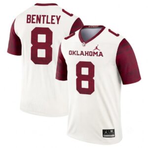 Bowe Bentley Oklahoma Sooners Football White Legend Jersey - All Stitched