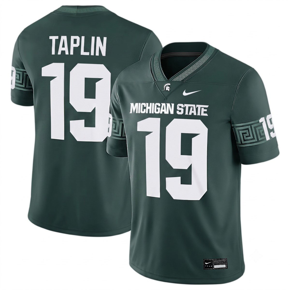 Charles Taplin Michigan Spartans Football Green Game Jersey - All Stitched